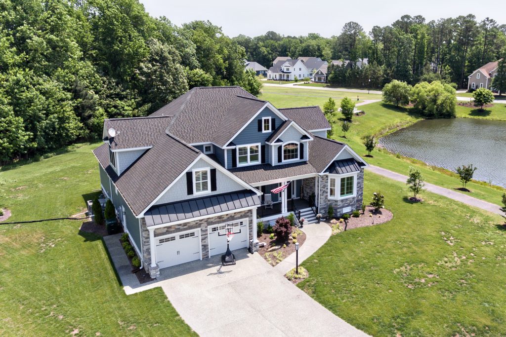 Large home aerial view