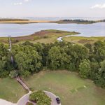 Aerial View overlooking water
